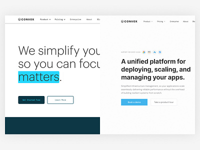 From The Web #18 after before cloud hero illustration infrastructure landing page platform saas ui web