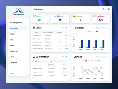 Dashboard admin branding design graphic design typography ui ux vector