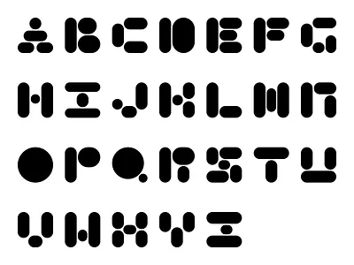 Rounded Alphabets design graphic design malcodesigns