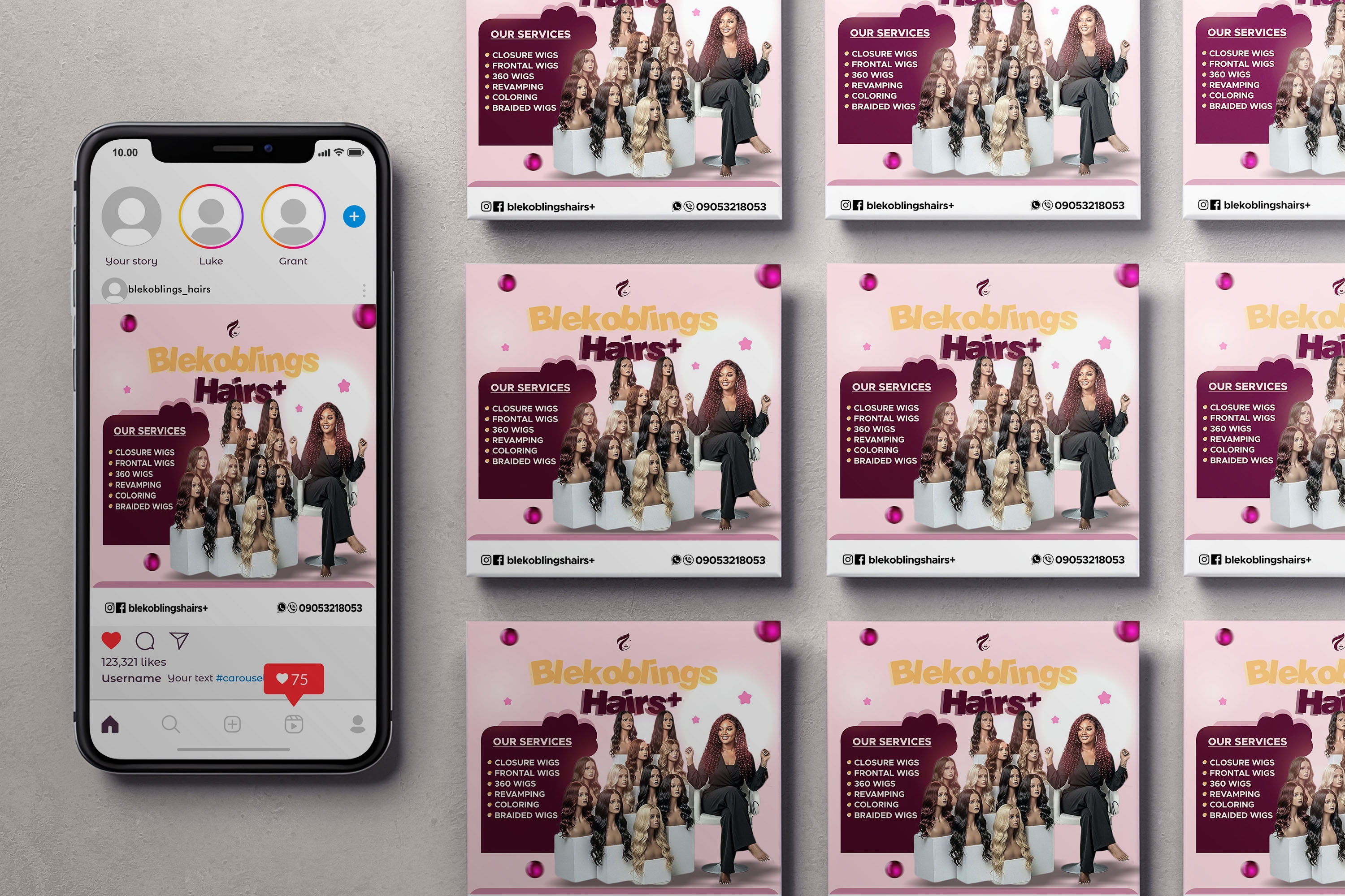 Social Media Hair Vendor Flyer advert advert flyer branding design graphic design hair vendor promotion flyer