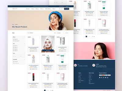 Skincare E-commerce Redesign | CresciteBeauty b2b beauty beauty app design beauty wishlist before and after brand cosmetic cosmetic store designkast dtc e com website luxury skin care makup market minimalist product website skin care uiux uiux design