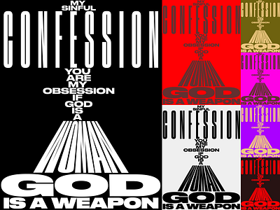 Brutal Typography Posters bold typography brutal brutalizm design graphic design minimal poster ui ux