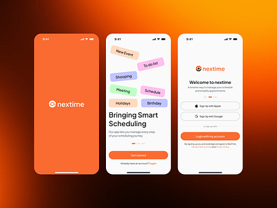 Nextime - Appointments app app appointment calendar ios mobile schedule ui ux