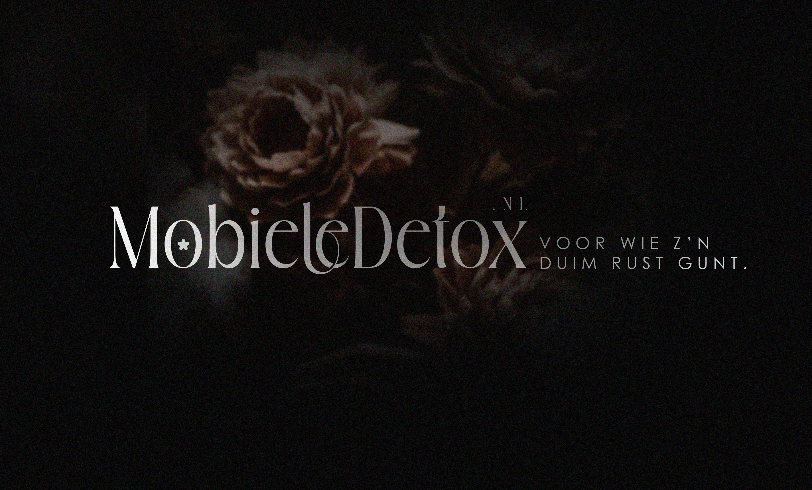Mobiele Detox: Digital Silence in Bloom - Logo Design branding graphic design logo logo design