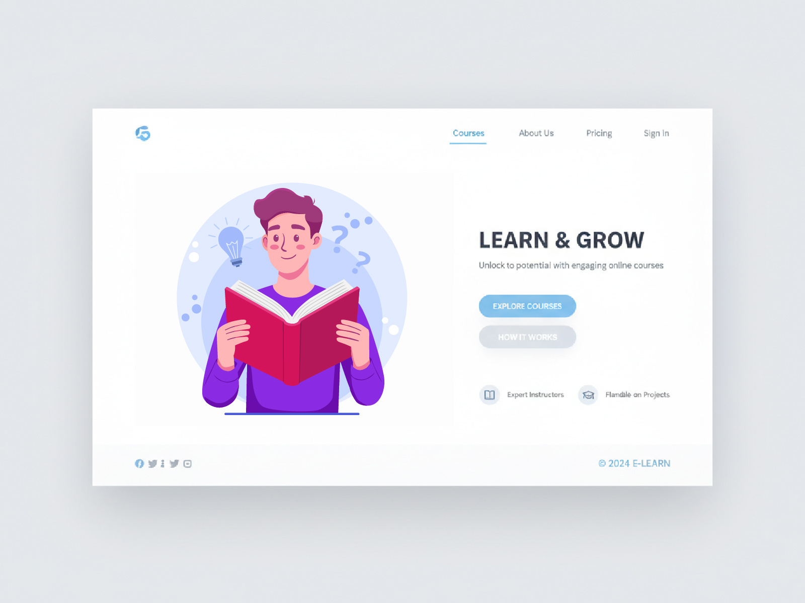 Creative Learning & Idea Generation - Vector Illustration app illustration character design corporate training discovery edtech education flat design idea knowledge learning lightbulb lms problem solving reading scalable vector self improvement startup design ui design vector illustration web design