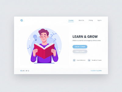 Creative Learning & Idea Generation - Vector Illustration app illustration character design corporate training discovery edtech education flat design idea knowledge learning lightbulb lms problem solving reading scalable vector self improvement startup design ui design vector illustration web design