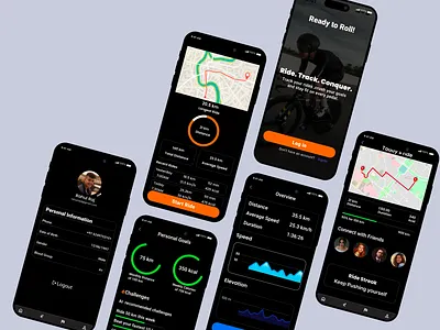 Track My Ride color theory figma mobile app design prototyping typographt ui usability testing user research website