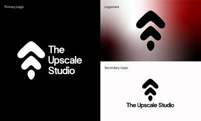 The Upscale Studio - Logo & Brand Identity brand identity brand logo branding logo logo design logomark logotype minimalist modern simple studio branding upscale visual identity