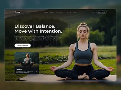 Modern Yoga & Wellness Website Design design fitness fitness website healthy lifestyle landing page luxury website nature inspired ui web web design webdesign website website design wellness design wellness ui yoga ui yoga website