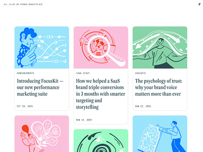 Illustrations for blog character design design illustration product ui vector webdesign