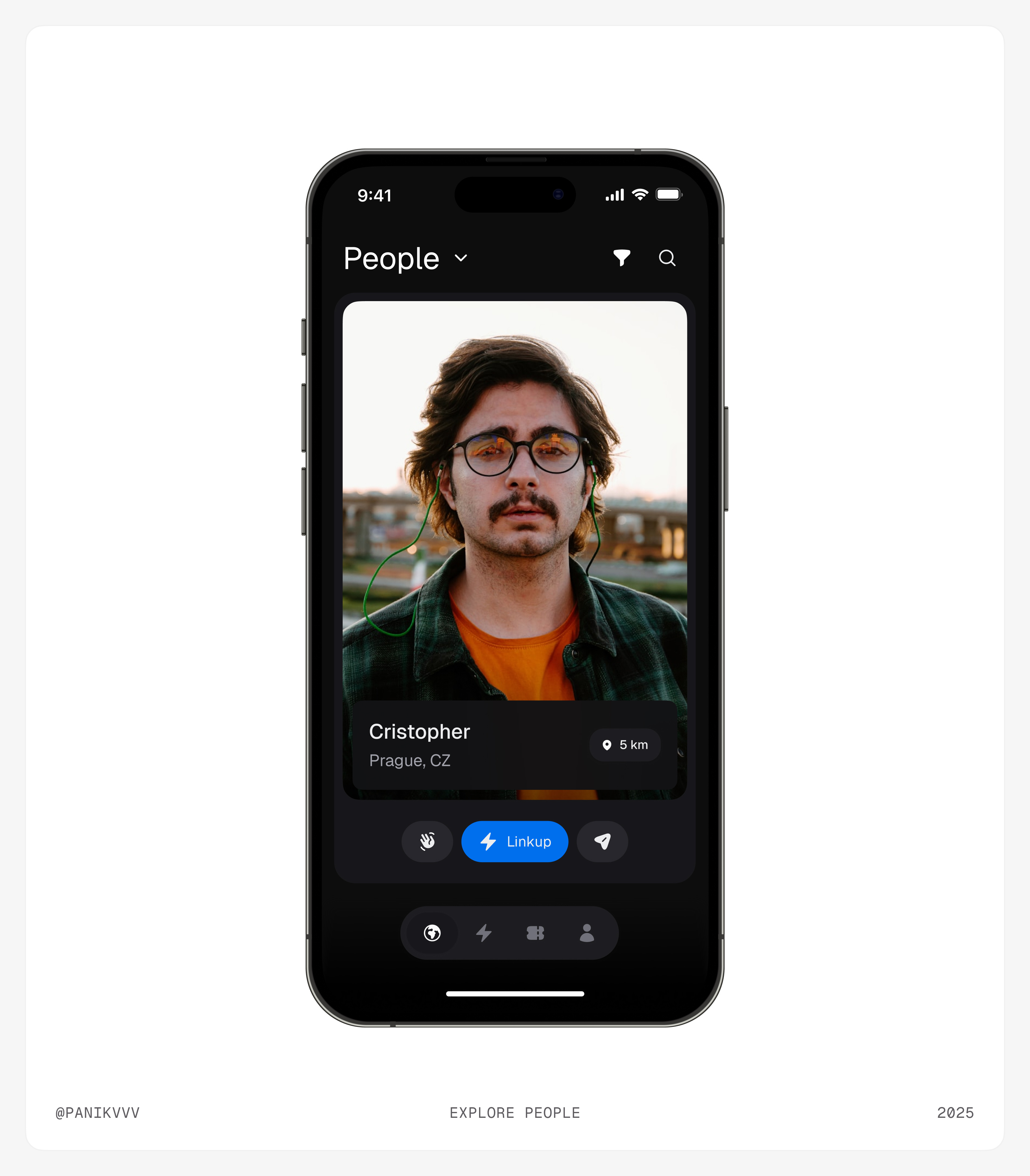 Explore people – iOS App ✨ design modern design ui explore explore people find couple find girl ios app ios design matchmaking minimalistic design tinder user card