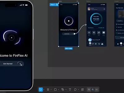 Design a dark them Mobile App design figma mobile app motion graphics ui ux