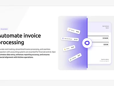 Website & UI Design for Restaurant SaaS platform benefits section branding clean website design graphic design landing page pos purple website saas ui uiux ux web website