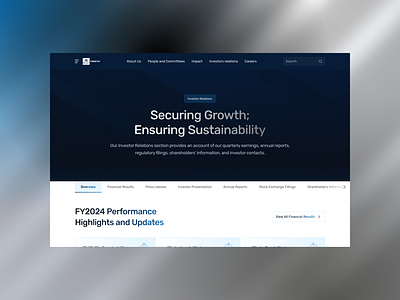 Bajaj Finserv – Investor Relations Web Design cleanui corporate creative dailyui design designinspiration digitaldesign dribbble finance inspiration interface investorrelations minimaldesign modernui portfolio productdesign uidesign uiux uxdesign webdesign