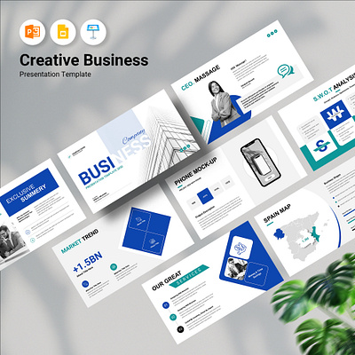 Creative Business Presentation Template 3d animation brand guideline branding business agency corporate creative design graphic design illustration infographic logo minimal minimal business motion graphics powerpoint presentation professional template ui