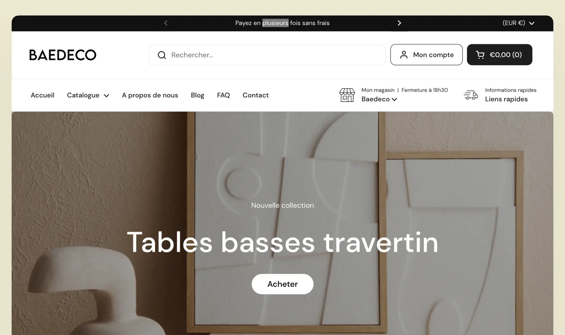 Example of High End E Commerce UX UI Design