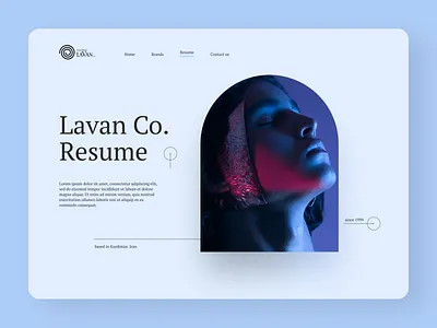 Lavan Co. resume landing page app branding cosmetics design graphic design landingpage typography ui ui design ux design website