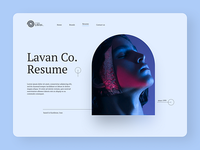 Lavan Co. resume landing page app branding cosmetics design graphic design landingpage typography ui ui design ux design website