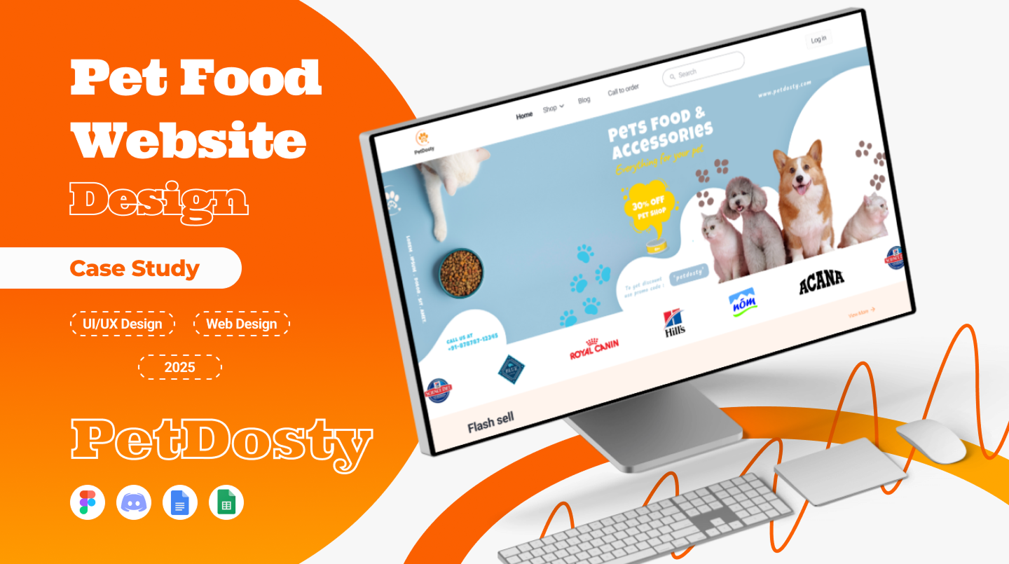 Pet Products E-Commerce Website Design With Case Study branding case study design e commerc landing page e commerce ui ecomerce web ecommerce web figma figma designer illustration landing page landing page design mobile app pet food web pet food website ui designer uiux uiux designer website website uiux