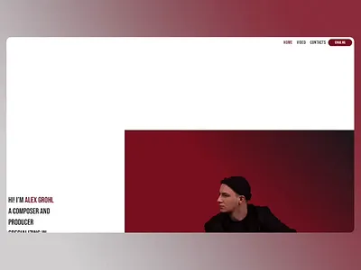 Website for Music Composer and Producer in Wix Classic Editor animation animations branding css design illustration landing page ui web design wix wix studio