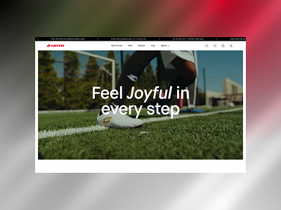 Lotto – Sportswear & Lifestyle Web Design cleanui creative dailyui design designinspiration digitaldesign dribbble fashion inspiration interface lifestyle minimaldesign modernui productdesign sportswear techdesign uidesign uiux uxdesign webdesign
