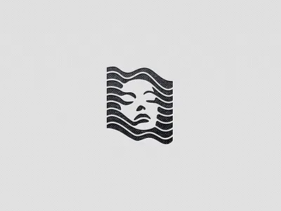 Wave beauty branding design face flag graphic design icon illustration lines logo logo design minimalist vector wave waves woman