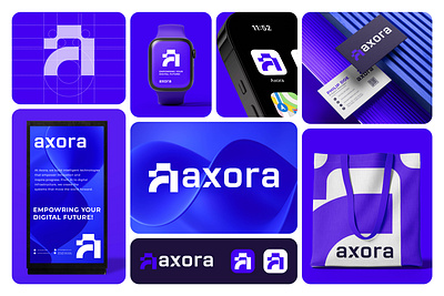 modern letter a & tech logo design abstract appicon brandidentity branding futuristic geometric lettermark logo logodesign minimal minimalist modern monogram professional startup symbol tech technology