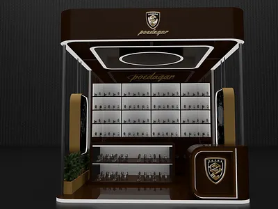Poedagar Wrist Watch 3D Exhibition Booth 3d branding
