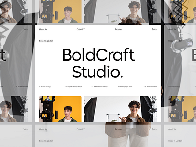 Minimal Agency Landing Page UI 3d animation branding design figma graphic design illustration logo motion graphics typography ui ux vector