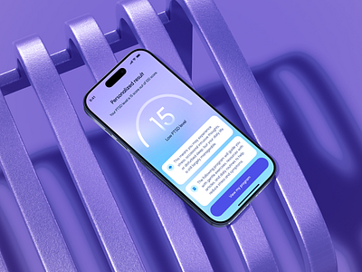 📊 Test result Healthcare Mobile App app design art black clean creative design digital edtech education healthcare interface minimal mobile app purple test typography ui ux vector wellness
