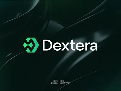 Dextera Modern Tech Company Logo Design brand identity branding d logo graphic design icon identity letter logo logo logo creation logo design logo designer logo mark logodesign logos tech logo typography vector