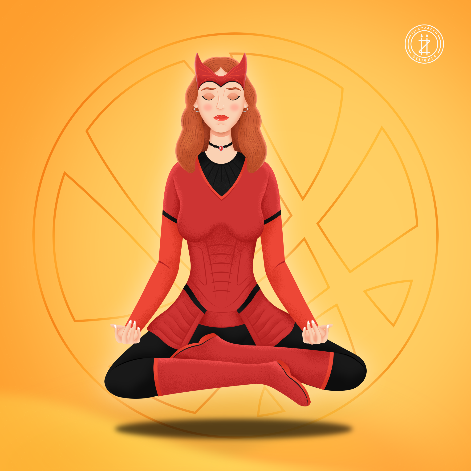 The Scarlet Witch character digitalart digitalwork marvel the scarlet witch witch