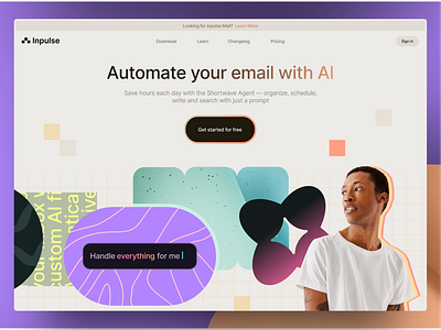 Inpulse - website branding creative design digital hero illustration inspiration landing product ui web webdesign website