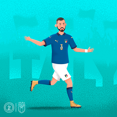 An italian football player character digitalart football italy italyfootball national team player