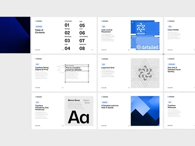 Detailed Brand Identity brand guidelines branding branding and identity clean corporate design dribbble editorial graphic design identity logo logo design logo mark logotype minimal modern saas tech wordmark