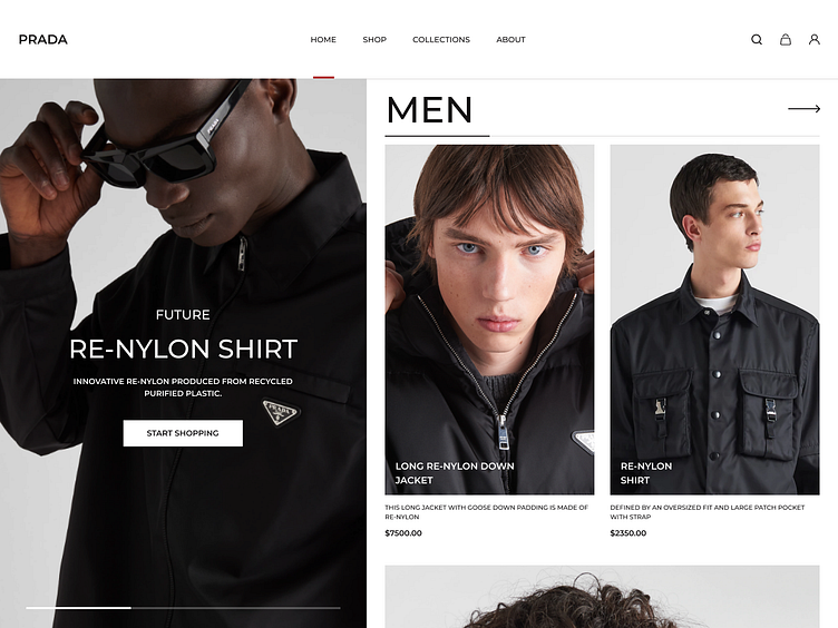 Clothing Store UI by Alex A on Dribbble