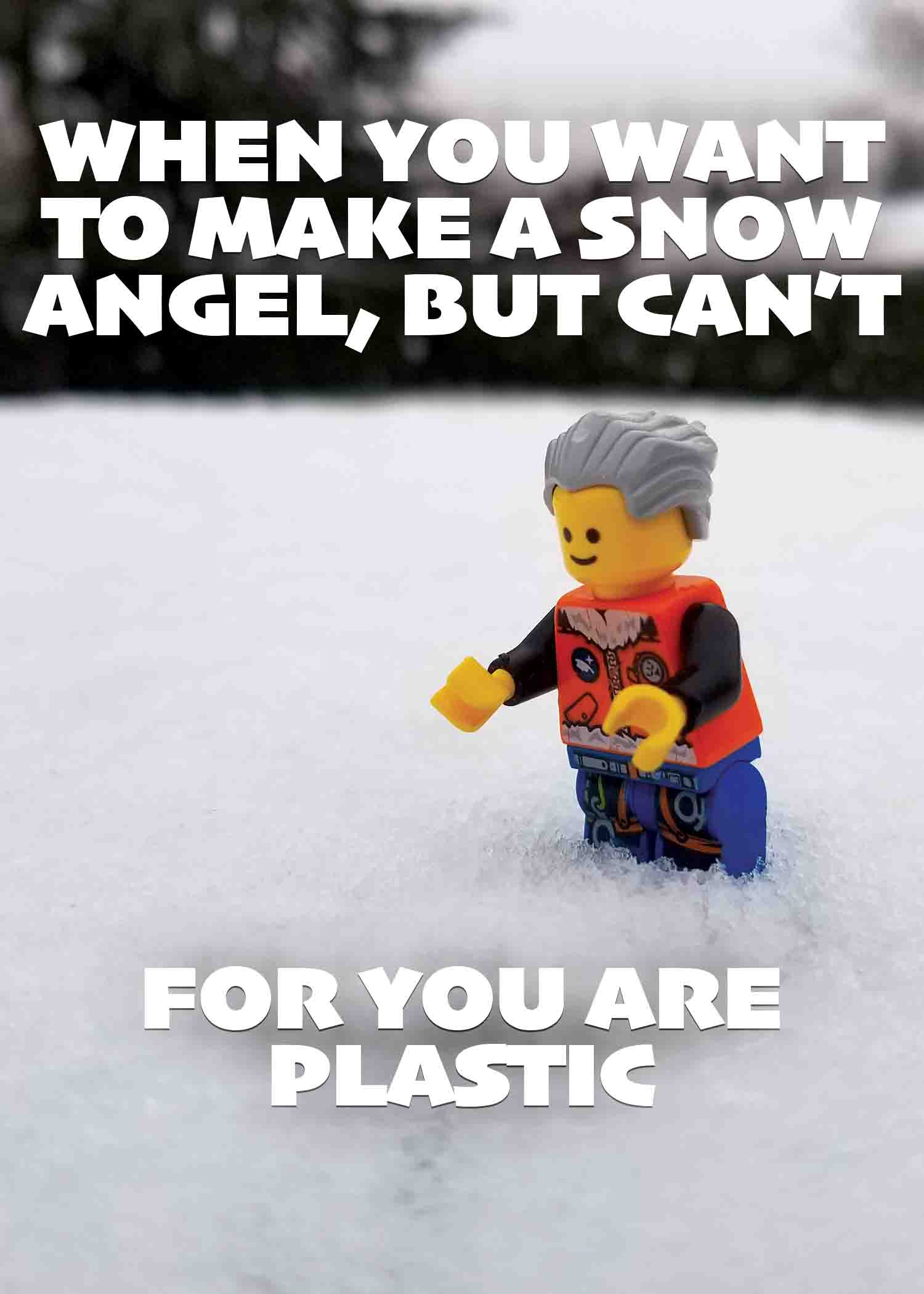 Snow Angel graphic design photography typography