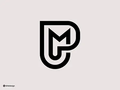 PM Logo brand mark corporate costom letter creative identity design initial letter letter p lettermark logo logo mark logodesign mmm ppp symbol type