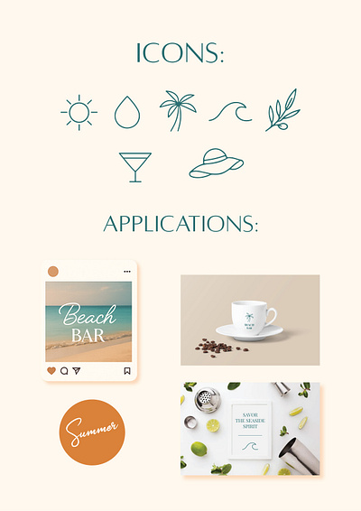 Icons & applications applications artdesignbydina artdirection brand identity branding creativedirection graphicdesign icons moodboard