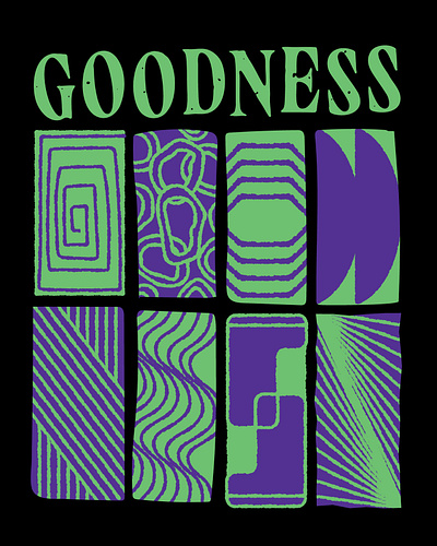 Goodness Band Merch band design goodness hand drawn illustration lettering merch mightymoss seattle tshirt typography