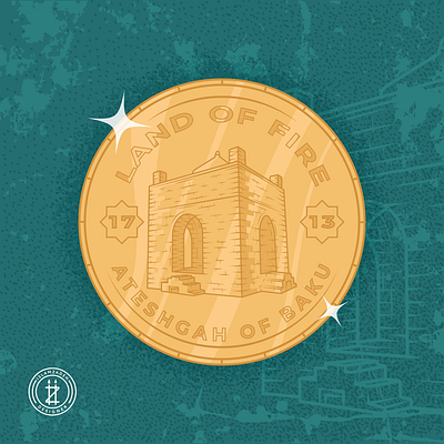 Land of Fire azerbaijan baku digitalart land of fire temple