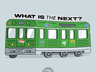 What is the next? bakumetro illustration subway train what is the next