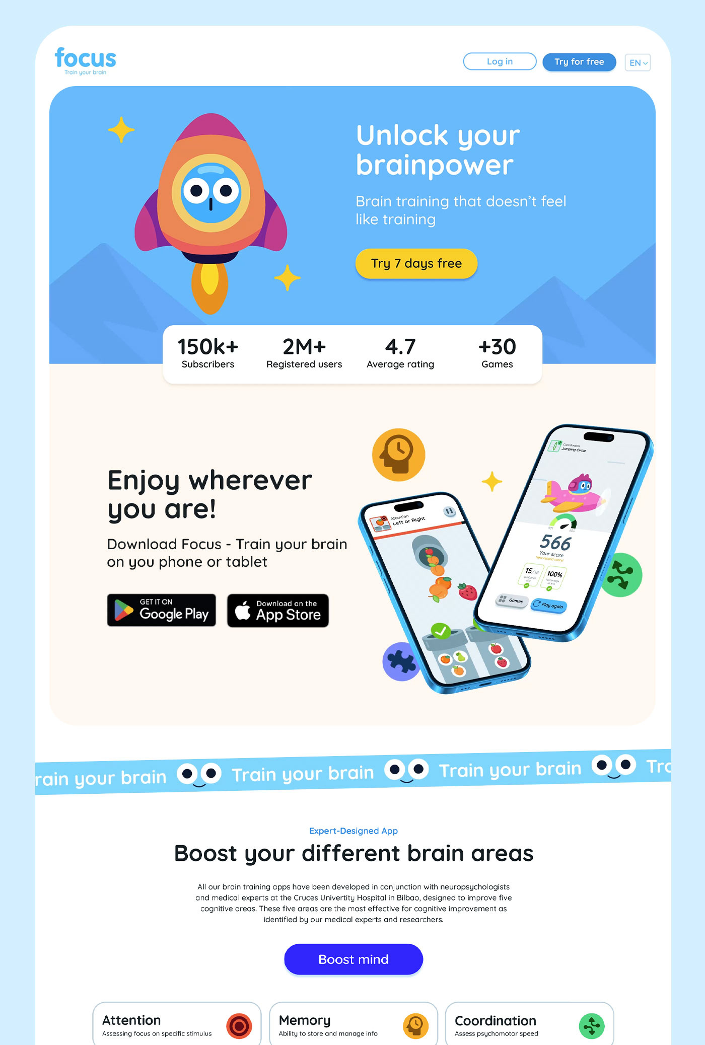 Focus Website design - Homepage Design by Maite on Dribbble