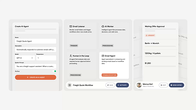 5U AI | Bento Card Design ai animation bento bento cards cargo design feature freight hero section shipping transportation ui ux