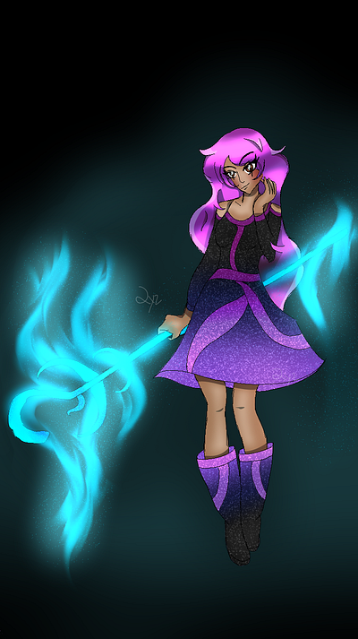 OC Concept - Michelle digitalart oc