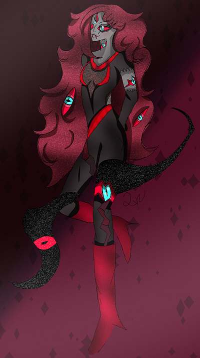 OC x HH - Yuna digitalart oc