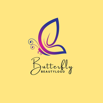 Butterfly 🦋 Logo design branding butterfly design graphic design graphics design illustration logo minimal logo design modern logo yellow