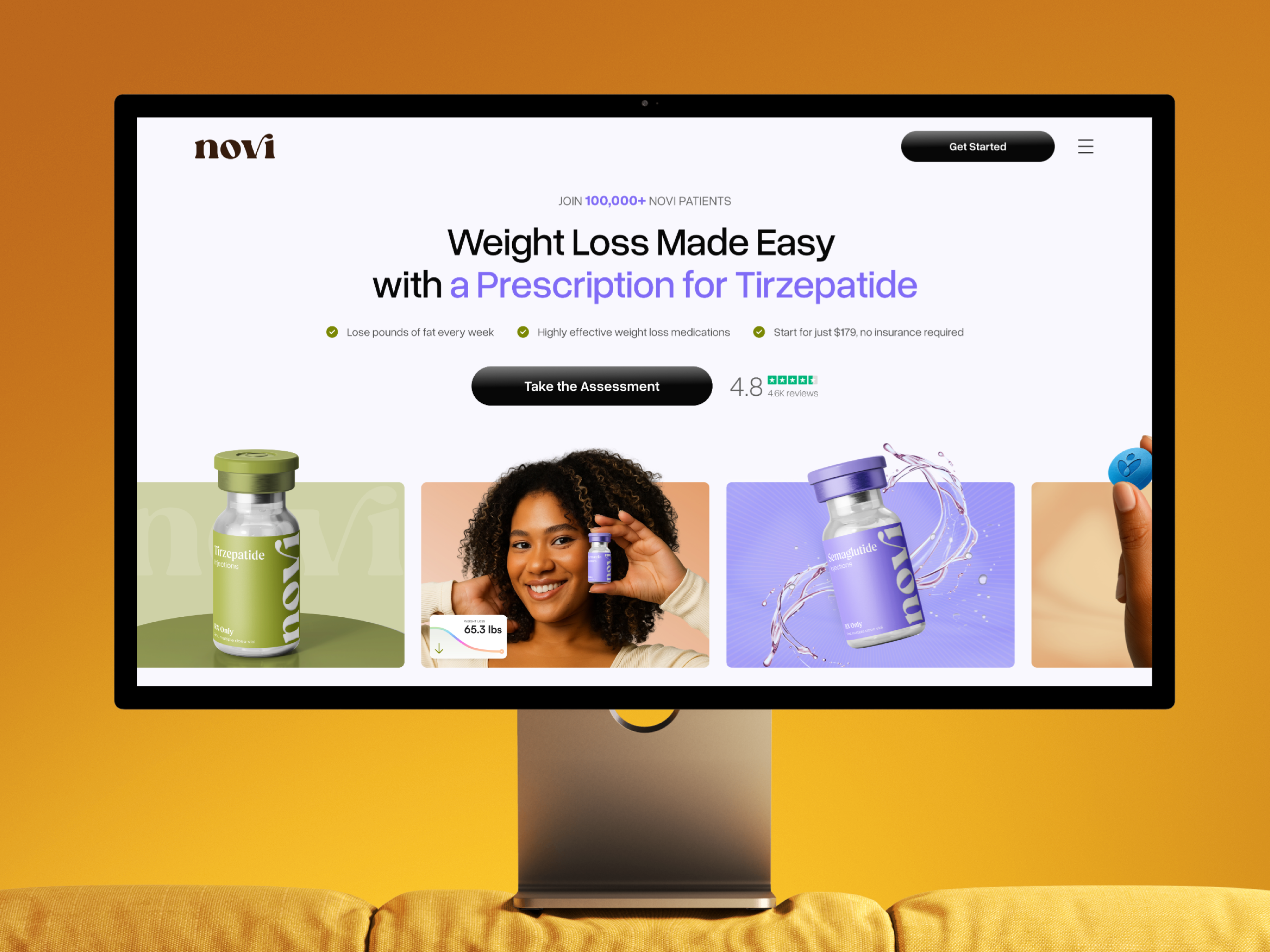 Example of Health Supplements E-commerce Design