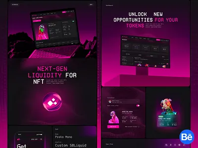 Fluid NFT - UI/UX Design for NFT Platform branding charts crypto dashboard ios mobile mobile app nft platform platform design product design system ui ux web design