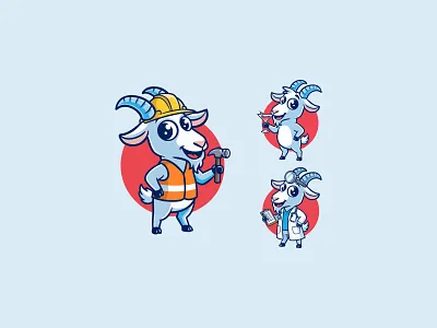 Goat Logo branding branding design character illustration design goat goat illustration goat logo goat logo design goat mascot goat mascot logo goat vector logo graphic design illustration logo logo design mascot logo sheep sheep logo sheep logo design vector